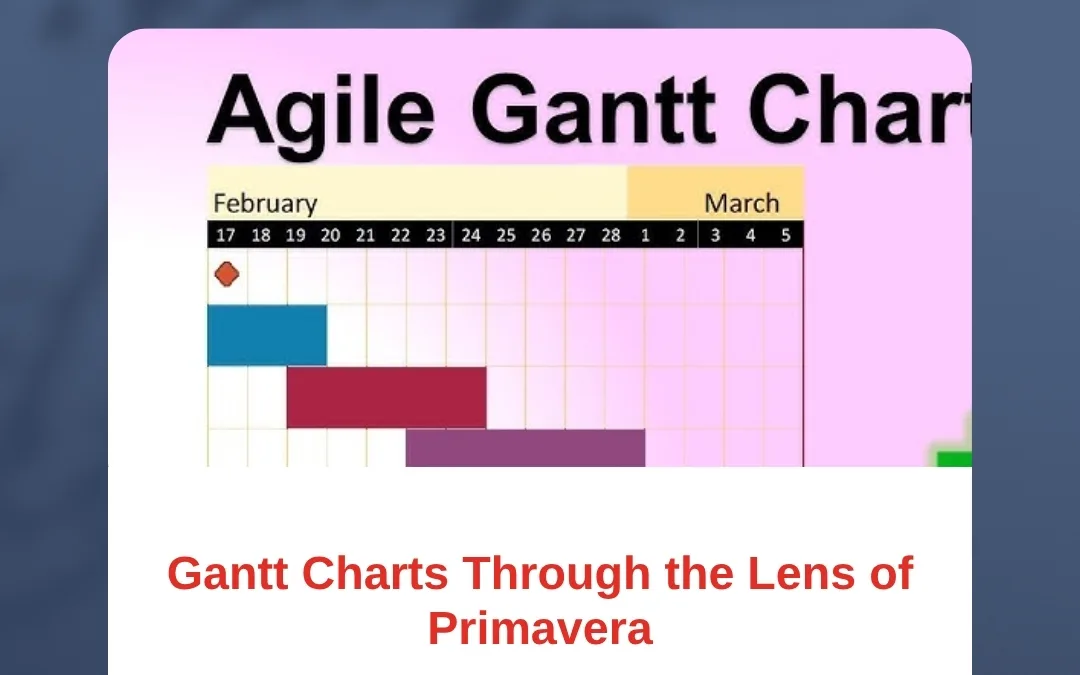 Gantt Charts Through the Lens of Primavera